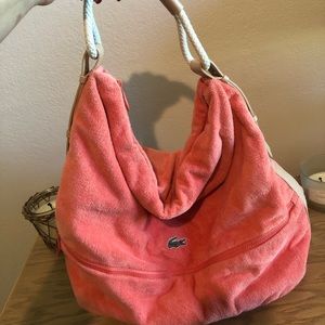 Genuine Lacoste beach bag. Hardly worn. No damage!